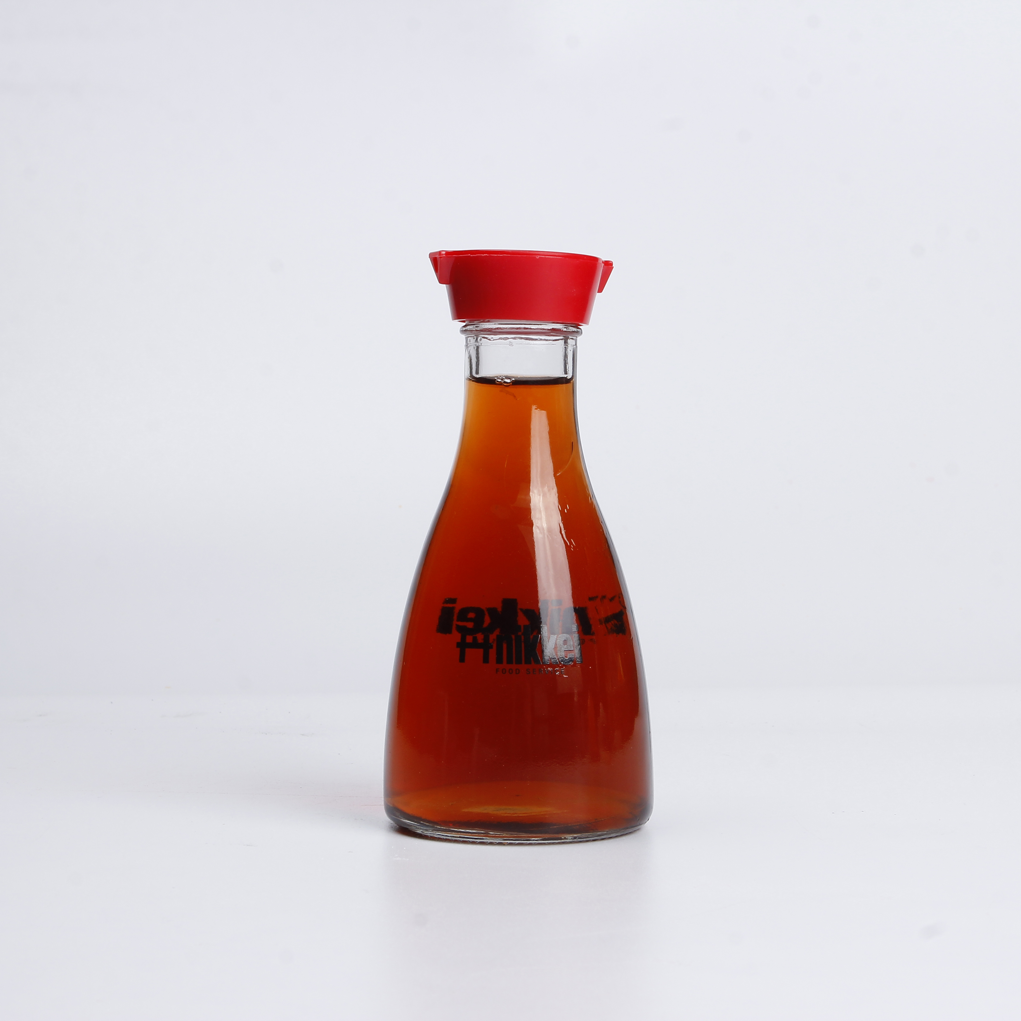 100 ml Taper Round Hot Sale Grinder Cap Glass Spice Bottle Dispenser For Soy Sauce With Plastic Lids