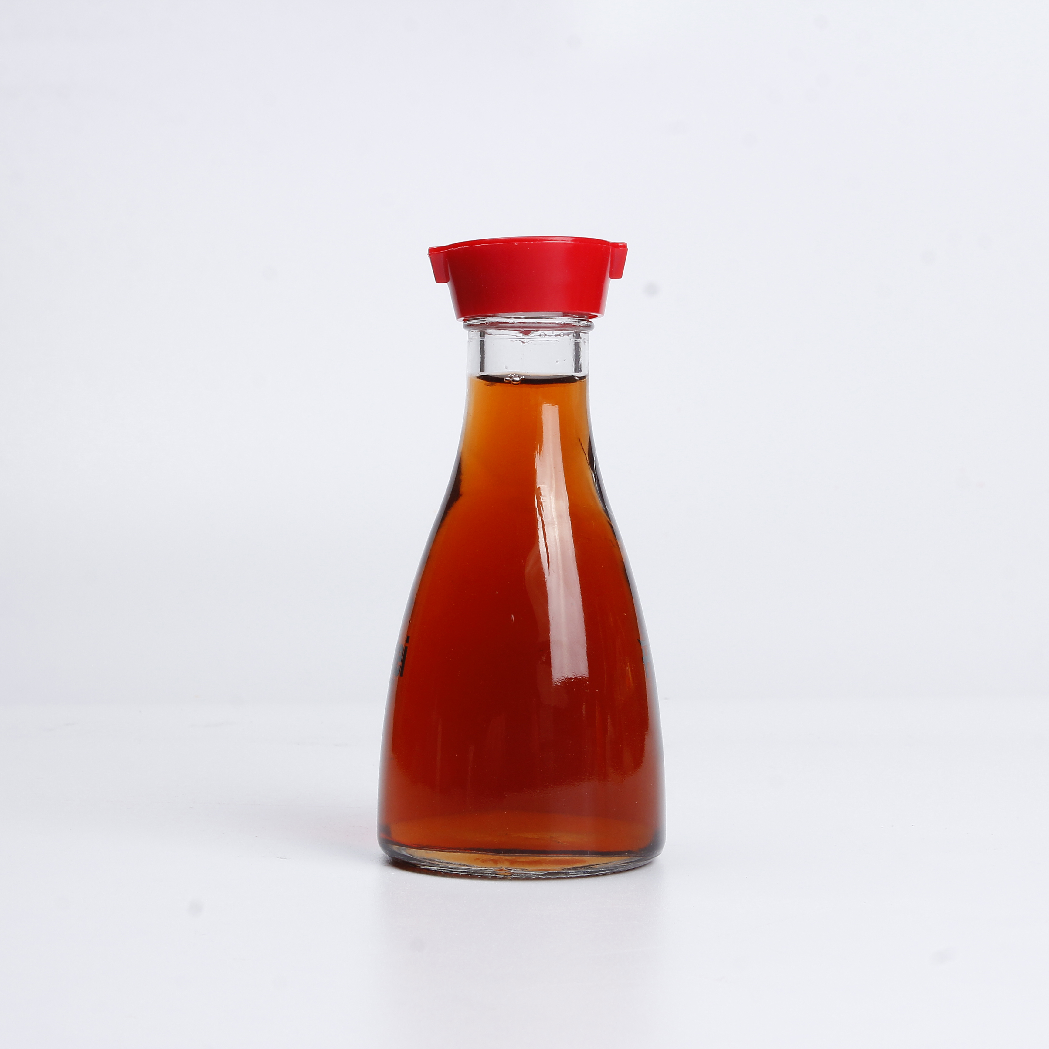 100 ml Taper Round Hot Sale Grinder Cap Glass Spice Bottle Dispenser For Soy Sauce With Plastic Lids