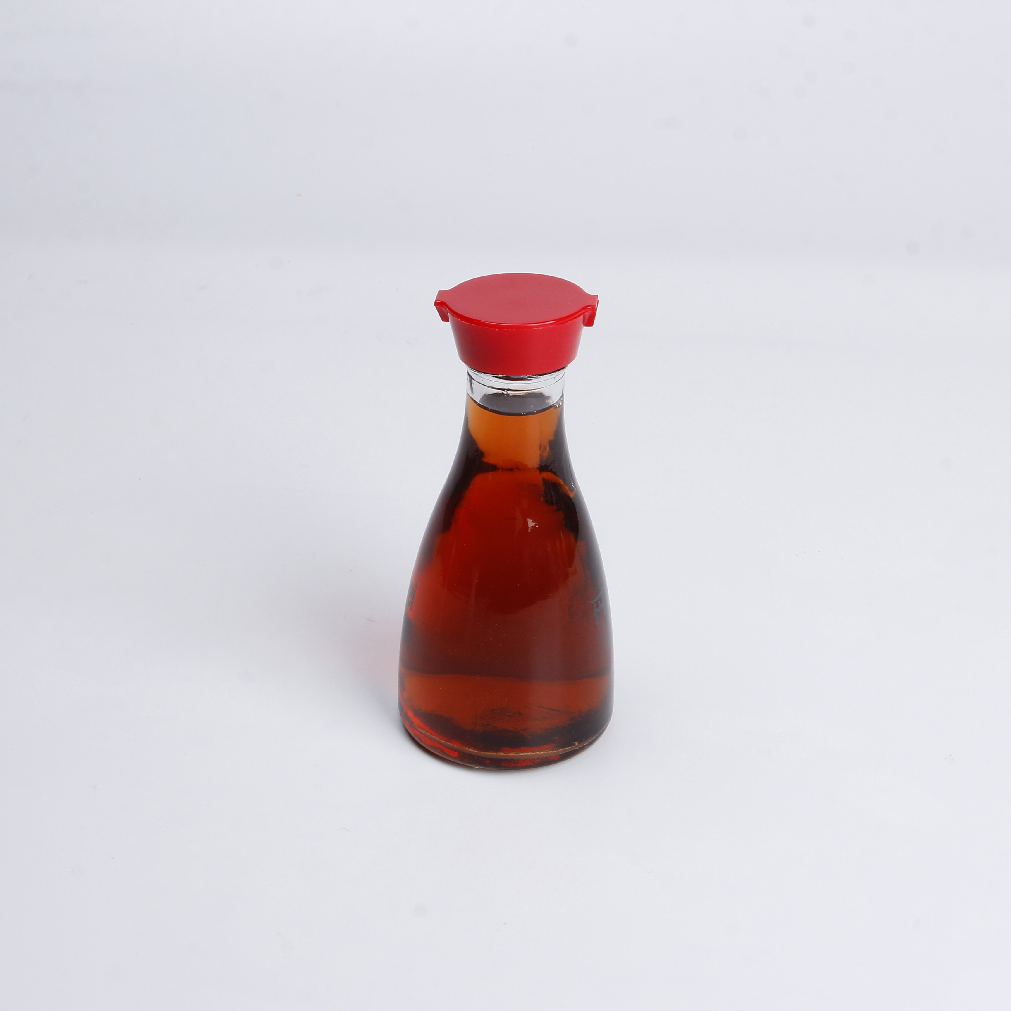 100 ml Taper Round Hot Sale Grinder Cap Glass Spice Bottle Dispenser For Soy Sauce With Plastic Lids