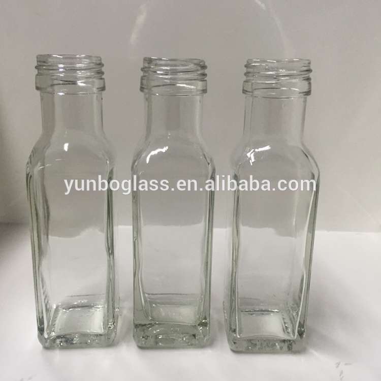 100 ml Transparent Round Olive Oil Glass Bottle