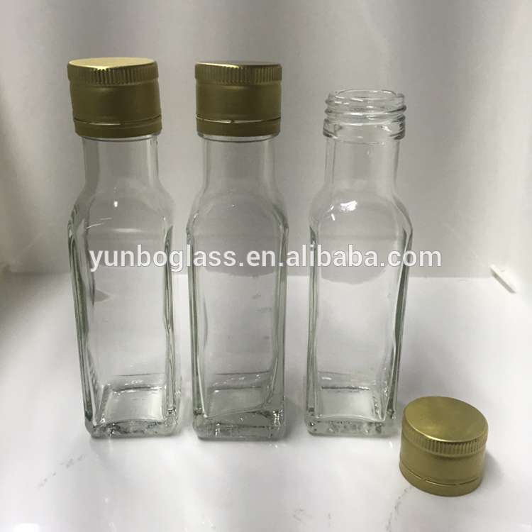 100 ml Transparent Round Olive Oil Glass Bottle
