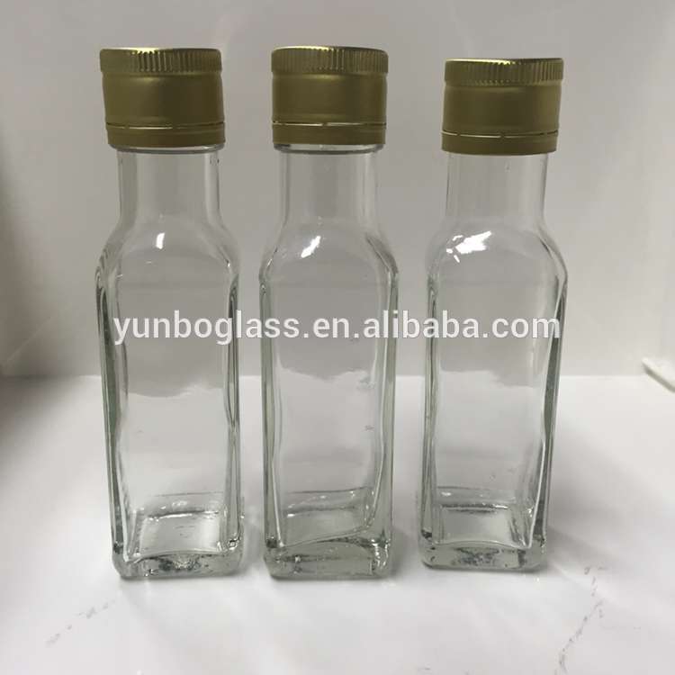 100 ml Transparent Round Olive Oil Glass Bottle