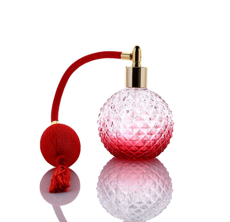 100 ml spray perfume bottle vintage with balloon pump