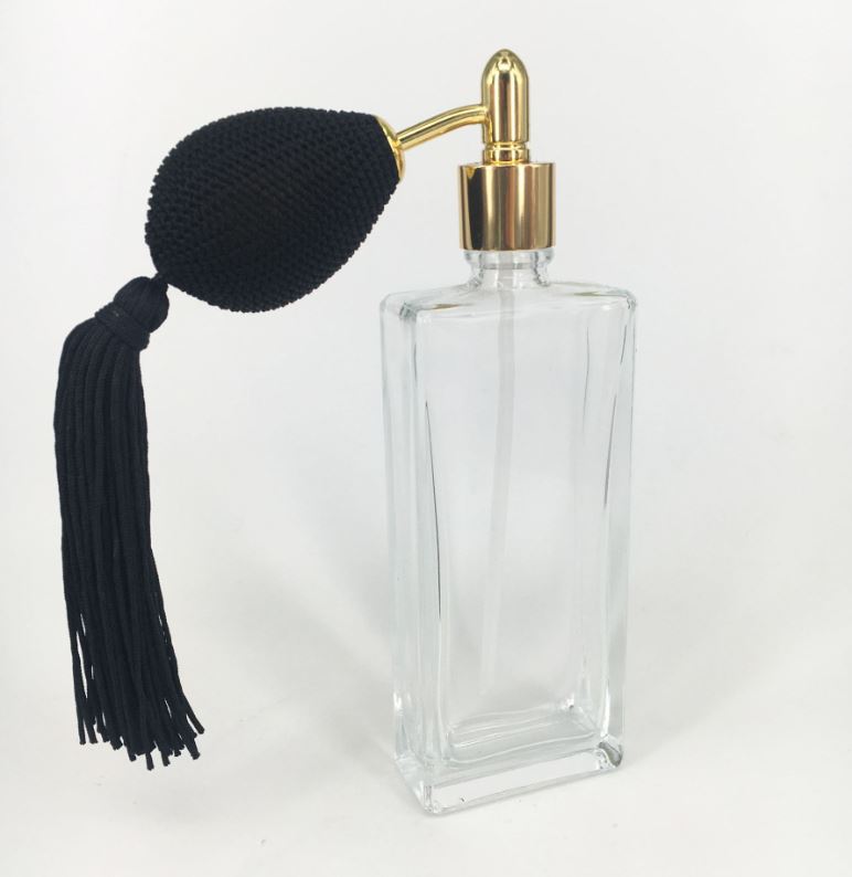 100 ml spray perfume bottle vintage with balloon pump