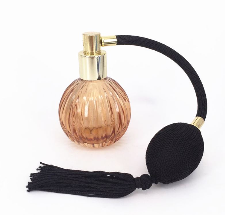 100 ml spray perfume bottle vintage with balloon pump