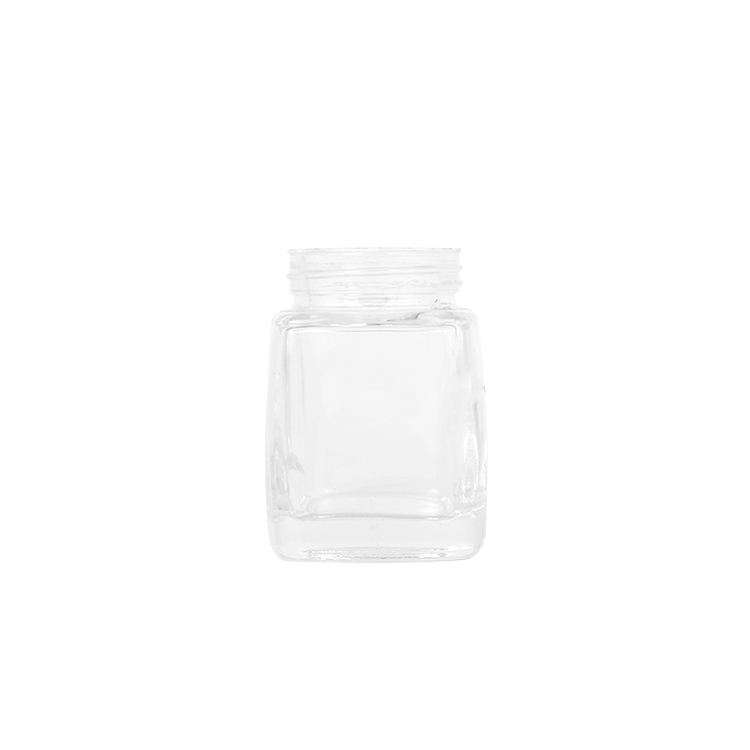 100 ml square clear glass jar for honey
