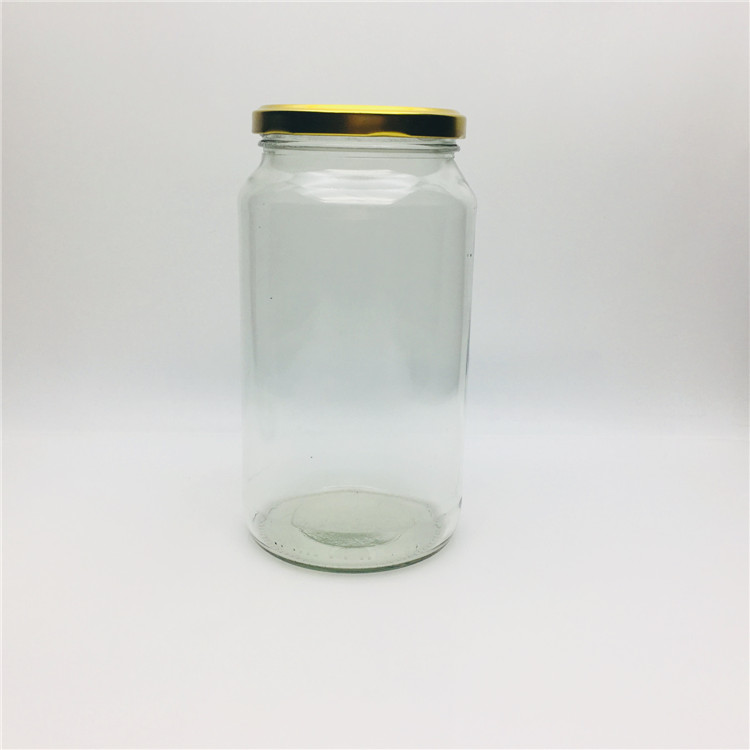 1000 ml 1 litre Canned garlic glass jar hermetic food jar for Pickled cucumber wholesale
