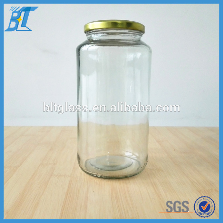 1000 ml 1 litre Canned garlic glass jar hermetic food jar for Pickled cucumber wholesale