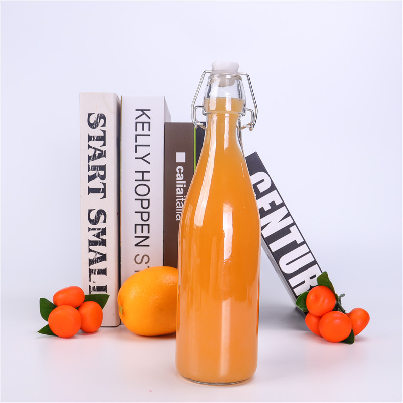 1000 ml 500 ml 250ml Glass Kombucha Bottles For Home Brewing Beer 16 oz Clear Glass Bottles Easy Swing top
