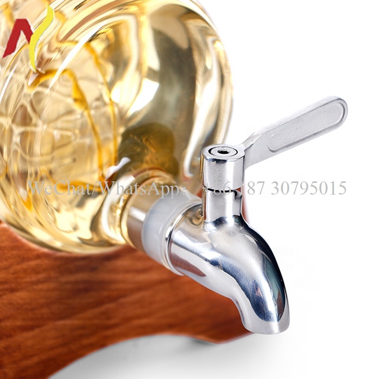 1000 ml glass whiskey bottles whiskey decanter with cups Christmas gift