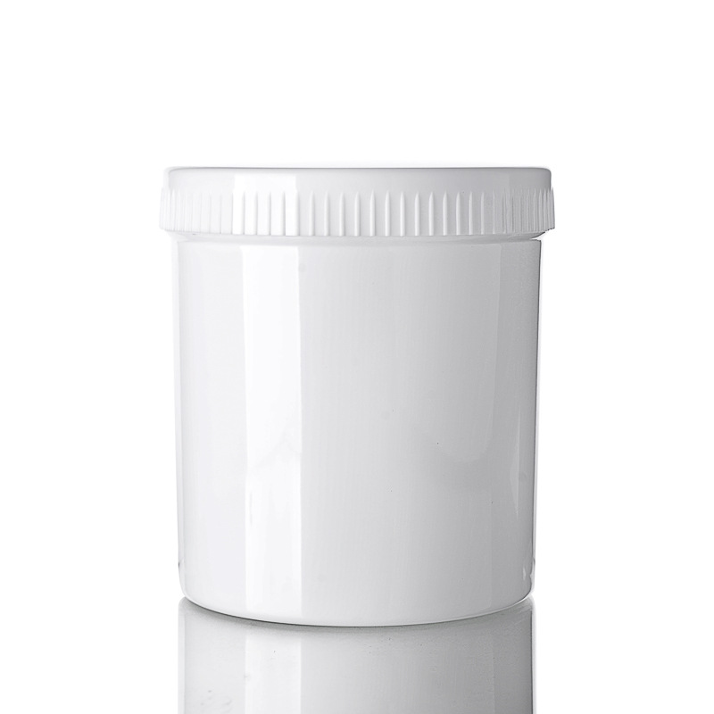 1000ML PP plastic white cosmetic cream jar