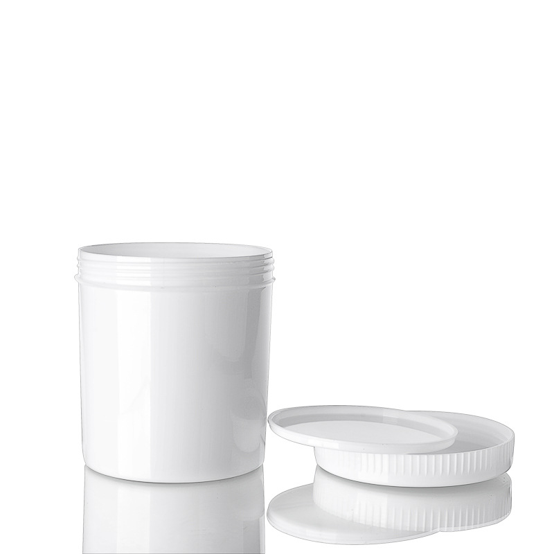 1000ML PP plastic white cosmetic cream jar