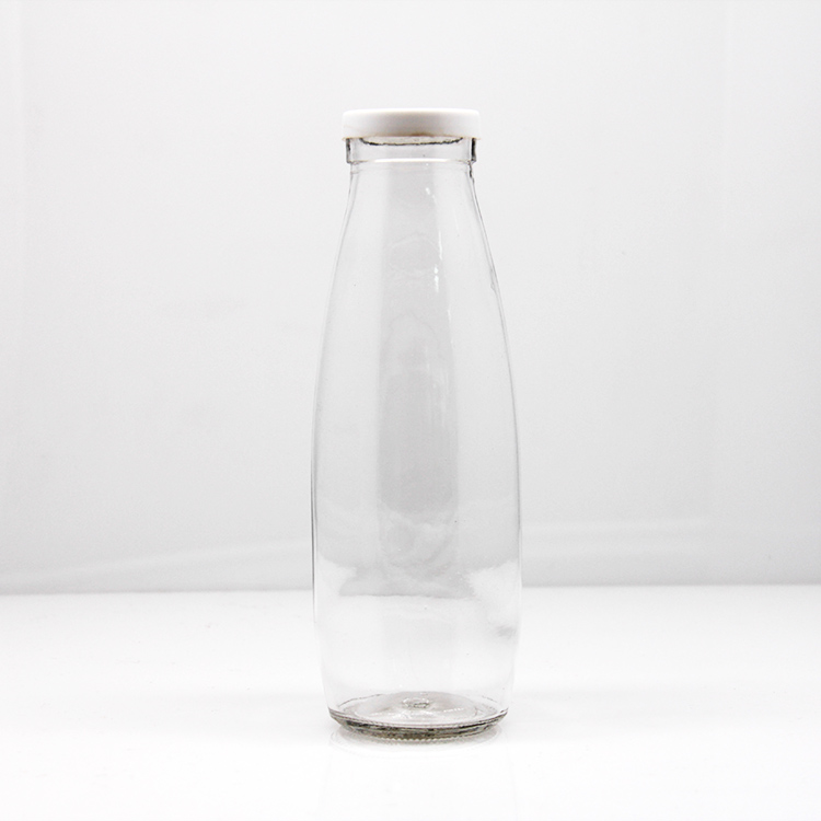 1000Ml Sterilized Glass Milk Bottle With Plastic Cap Logo Print Available