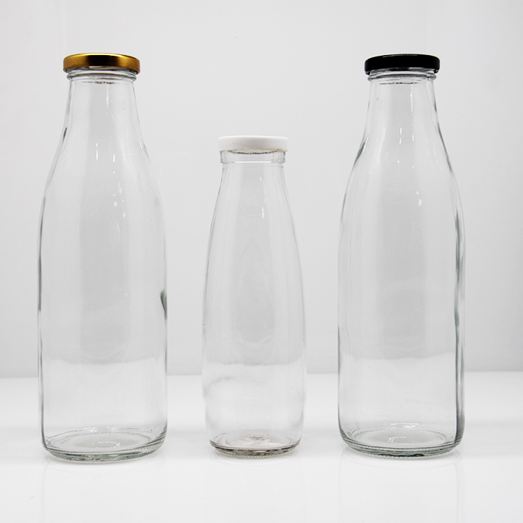 1000Ml The Dairy Shoppe Heavy Glass Milk Bottles For Raw Milk