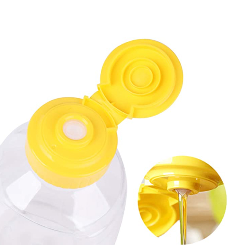 1000g for honey Food grade Clear PET squeeze honey soy sauce salad dressing plastic bottle for ketchup with cap