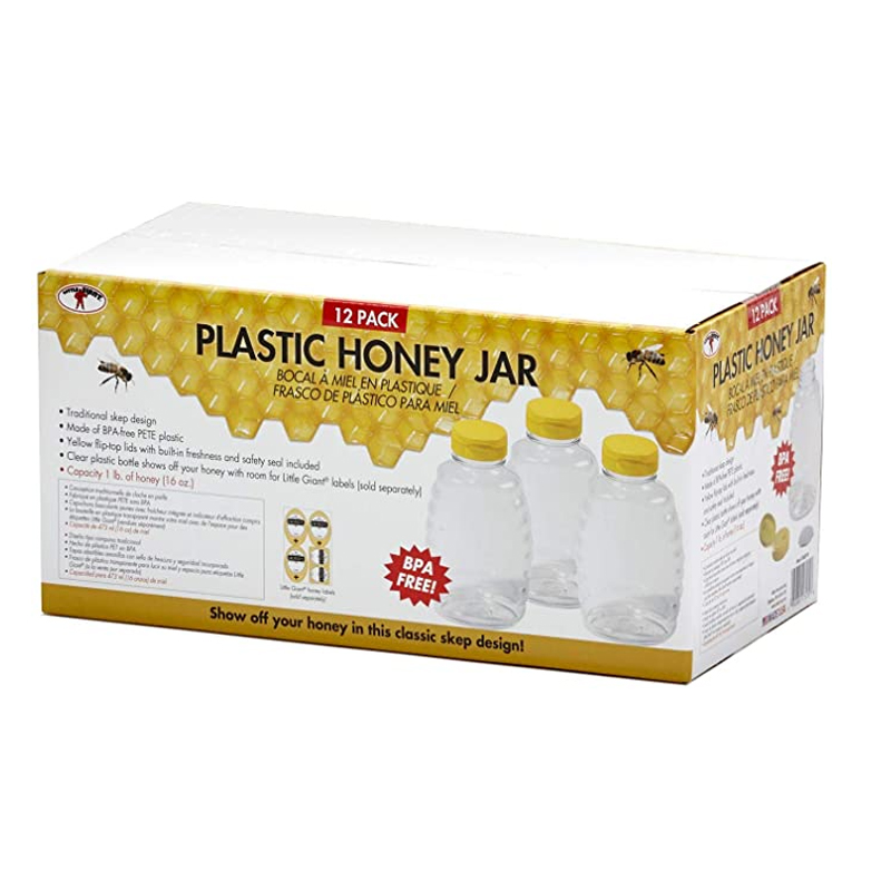 1000g for honey Food grade Clear PET squeeze honey soy sauce salad dressing plastic bottle for ketchup with cap