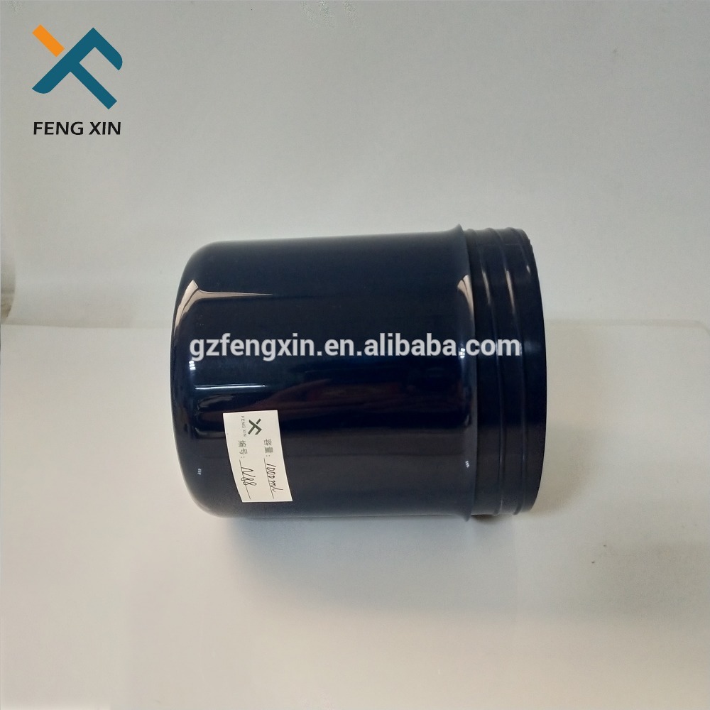 1000g matt black plastic container food packaging empty cosmetic pet jar
