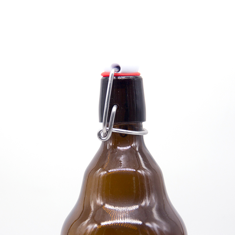 1000ml 1 liter amber swing top beer bottle glass beer bottle