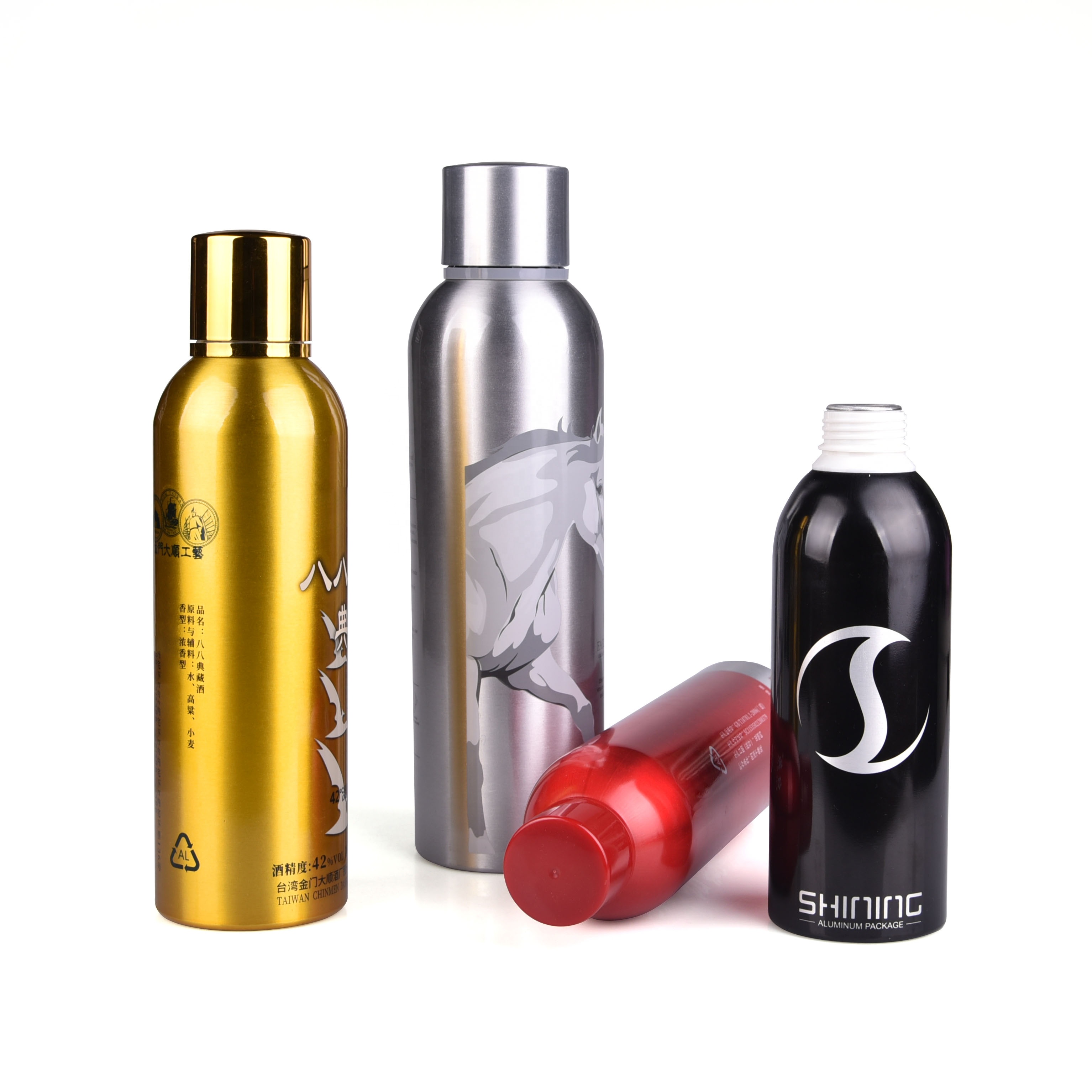 1000ml 1150ml aluminum bottles for vodka or whiskey