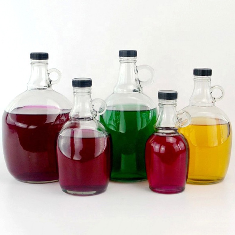1000ml 1500ml 2000ml wine beverage clear glass beer bottle growler glass