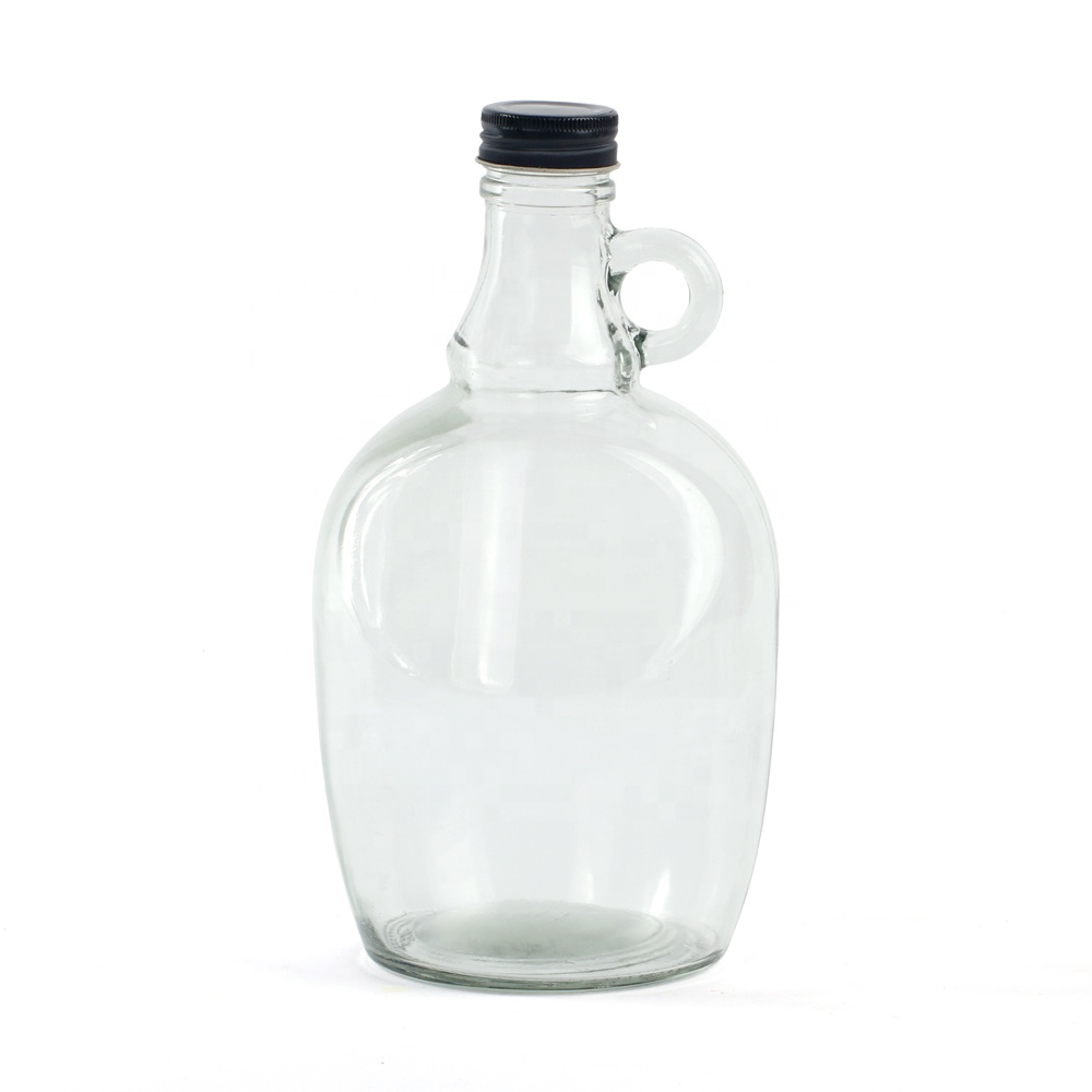1000ml 1500ml 2000ml wine beverage clear glass beer bottle growler glass