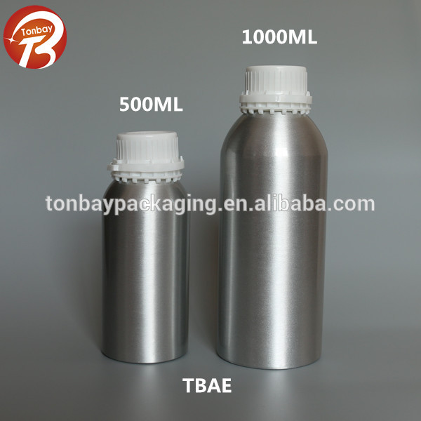1000ml 1L aluminum essential oil Bottle with tamper evident cap
