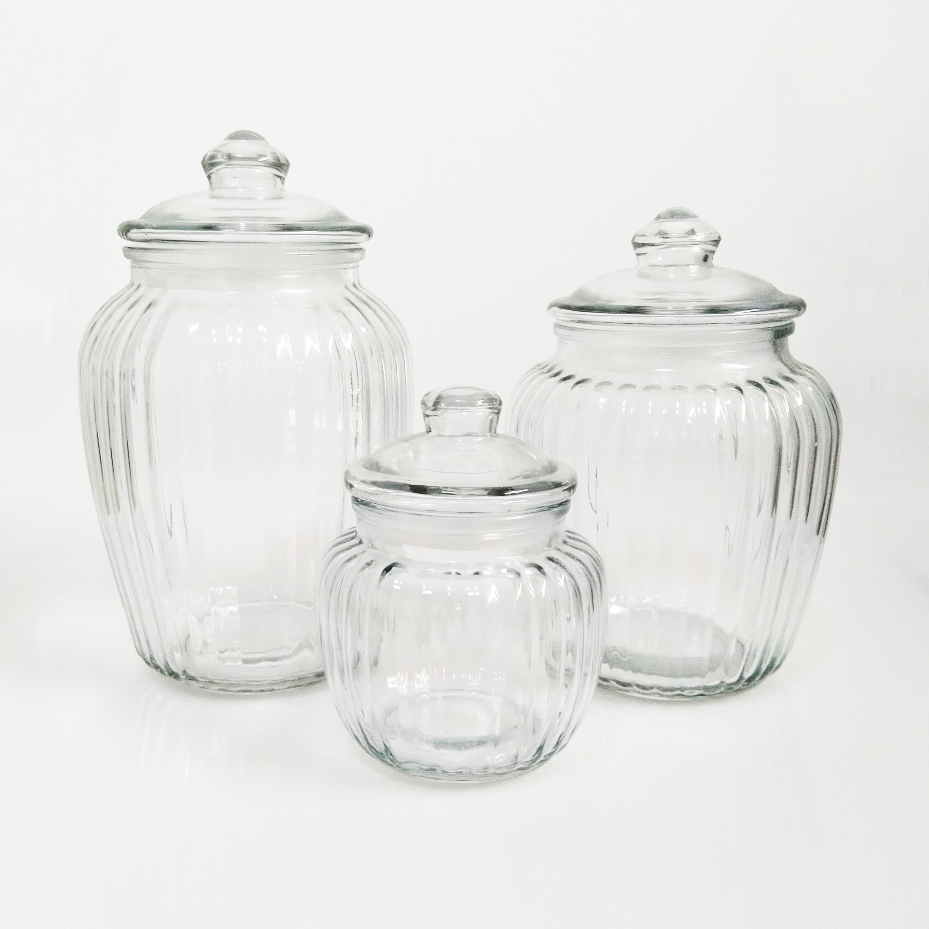 1000ml/2000ml/3000ml big storage glass jar