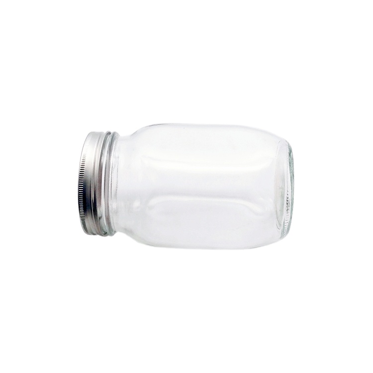 1000ml 32oz clear glass pickle sauerkraut jar storage jar with sealed 87mm two pieces metal lid