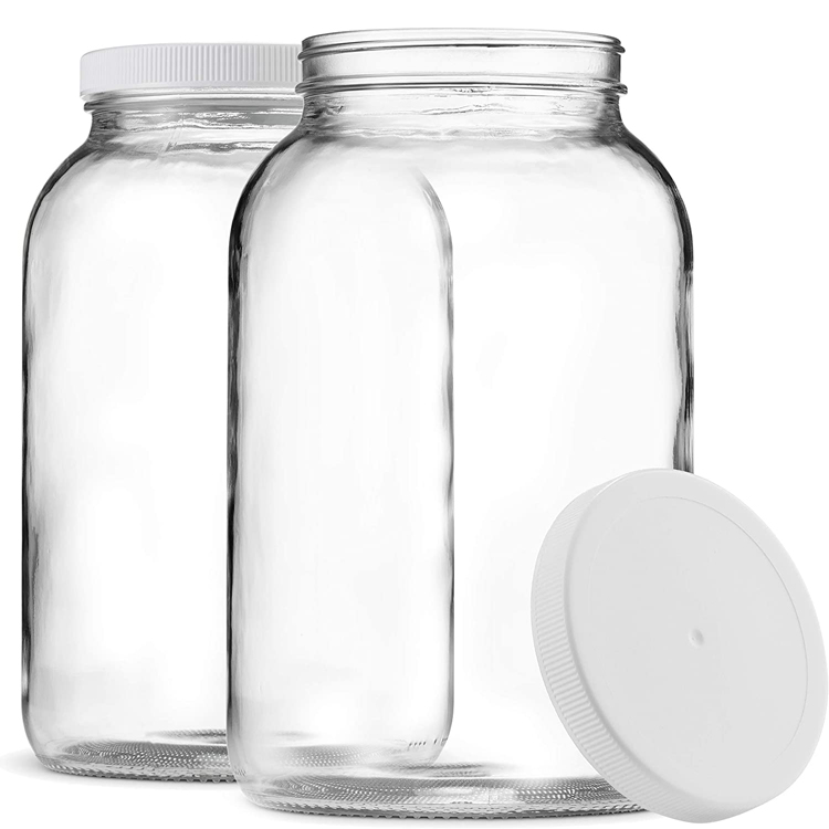 1000ml Glass Containers Food Glass Mason Jars 32 oz with Plastic Lid