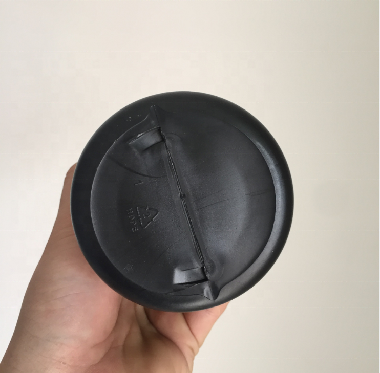 1000ml HDPE plastic 1L black bottle for chemical