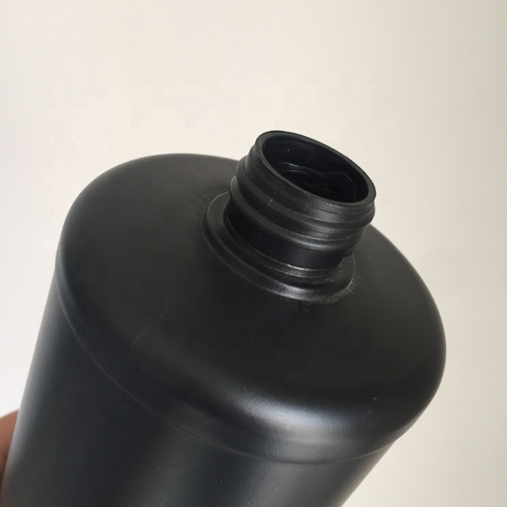 1000ml HDPE plastic 1L black bottle for chemical