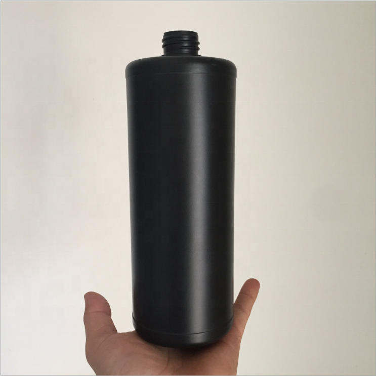 1000ml HDPE plastic 1L black bottle for chemical