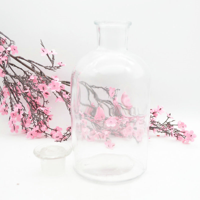 1000ml Labs Storage Bottles clear glass reagent bottle with glass stopper