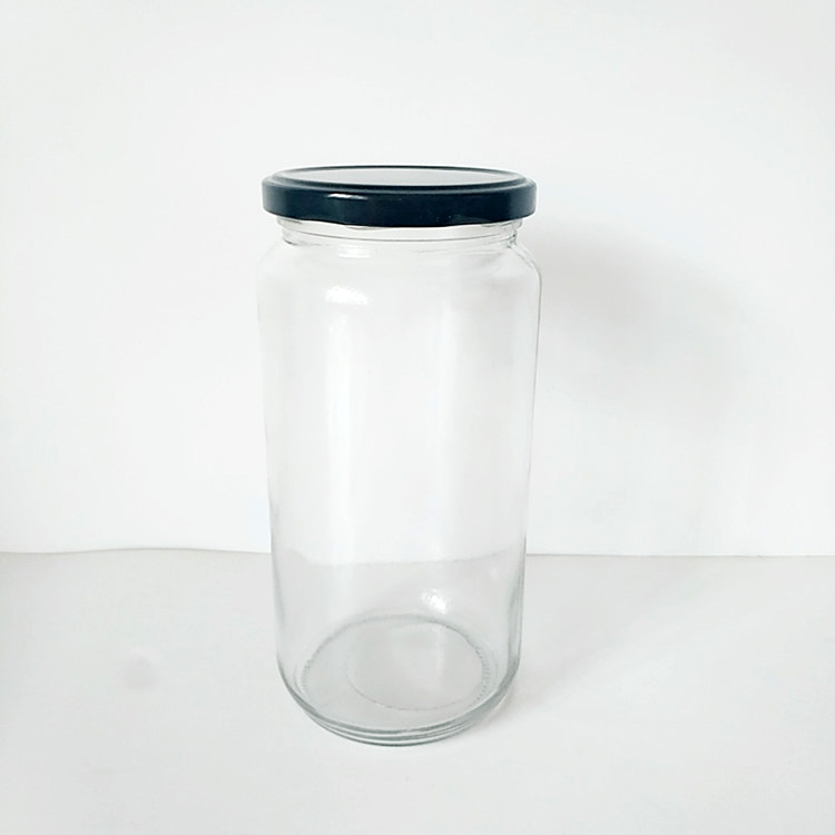 1000ml Large Capacity 1L Pickle Canning Food Container 36oz Empty Glass Jar with Screw Top Tin Lid