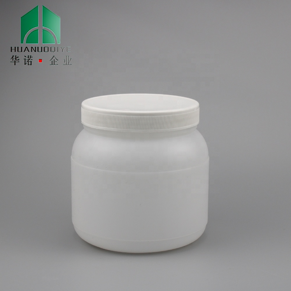 1000ml Powder Bottle Wide Mouth Storage Container for ink Cream Liquid Food Grade HDPE Bottle