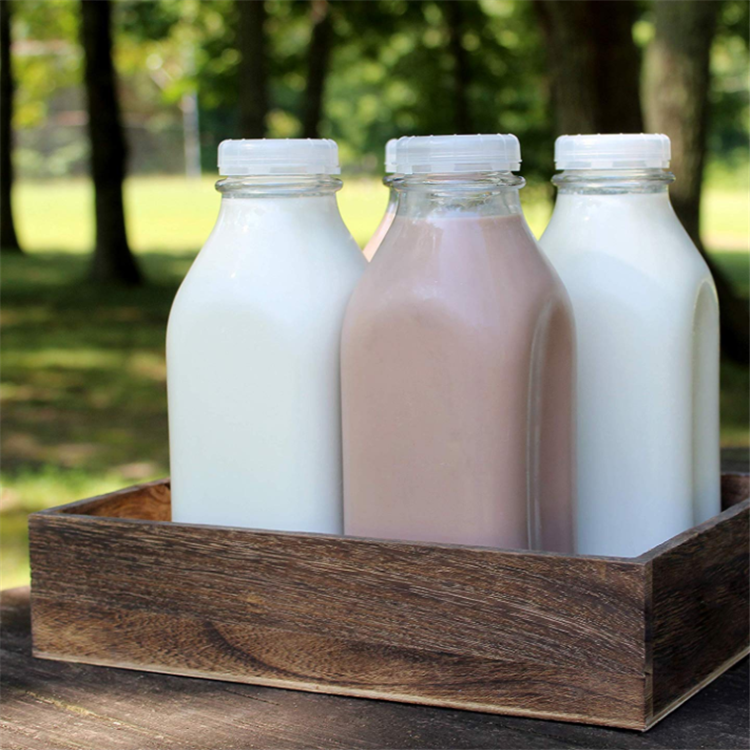 1000ml The Dairy Shoppe Heavy Glass Milk Bottles for raw milk