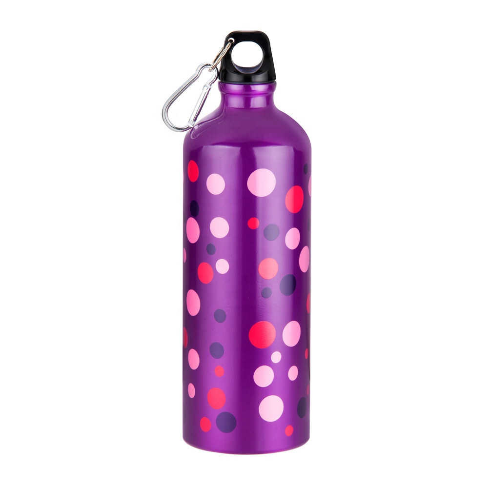 1000ml aluminum water bottle with heat transfer printing