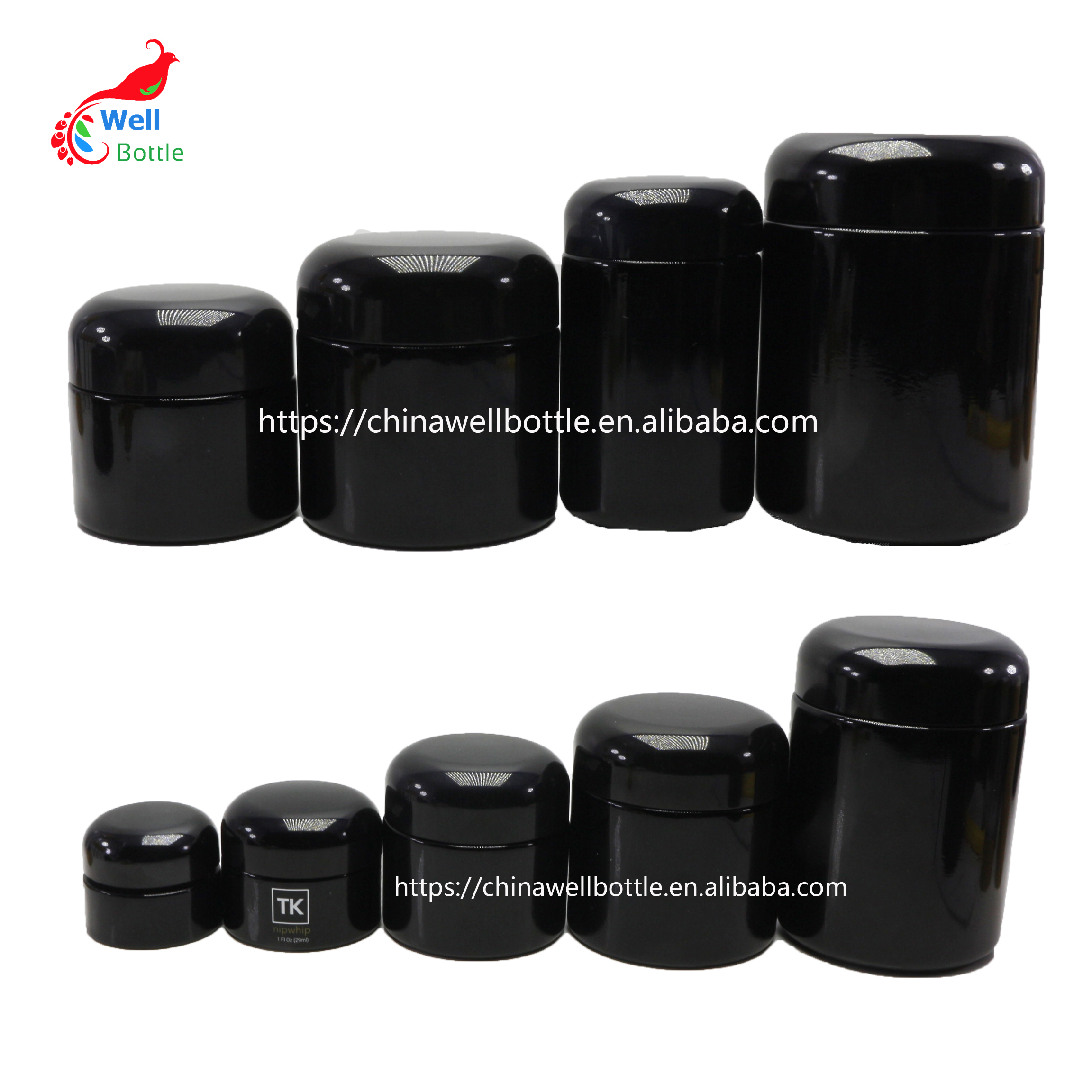 1000ml black violet pharmacy bottles smell proof container for storage DV110E
