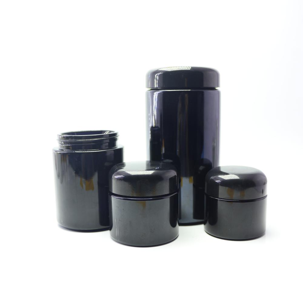1000ml dark black UV jar for herbs DVJ-021C
