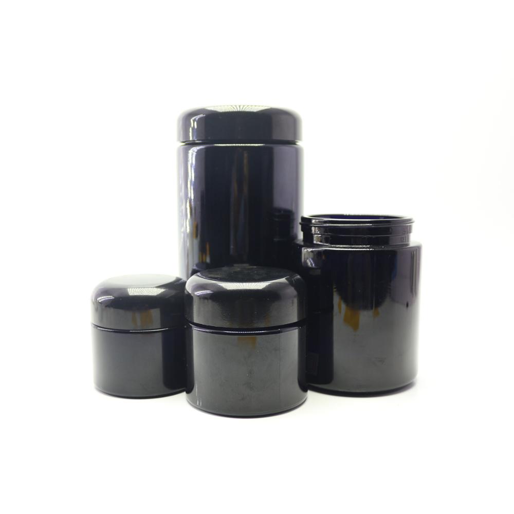 1000ml dark black UV jar for herbs DVJ-021C