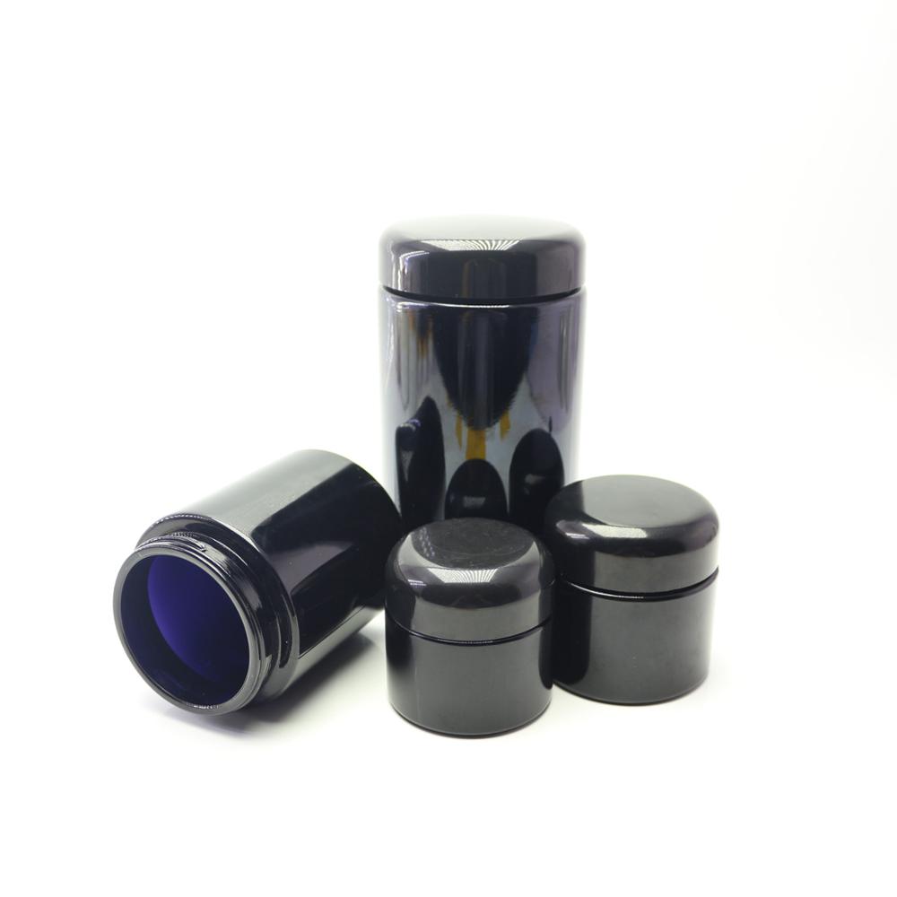 1000ml dark black UV jar for herbs DVJ-021C
