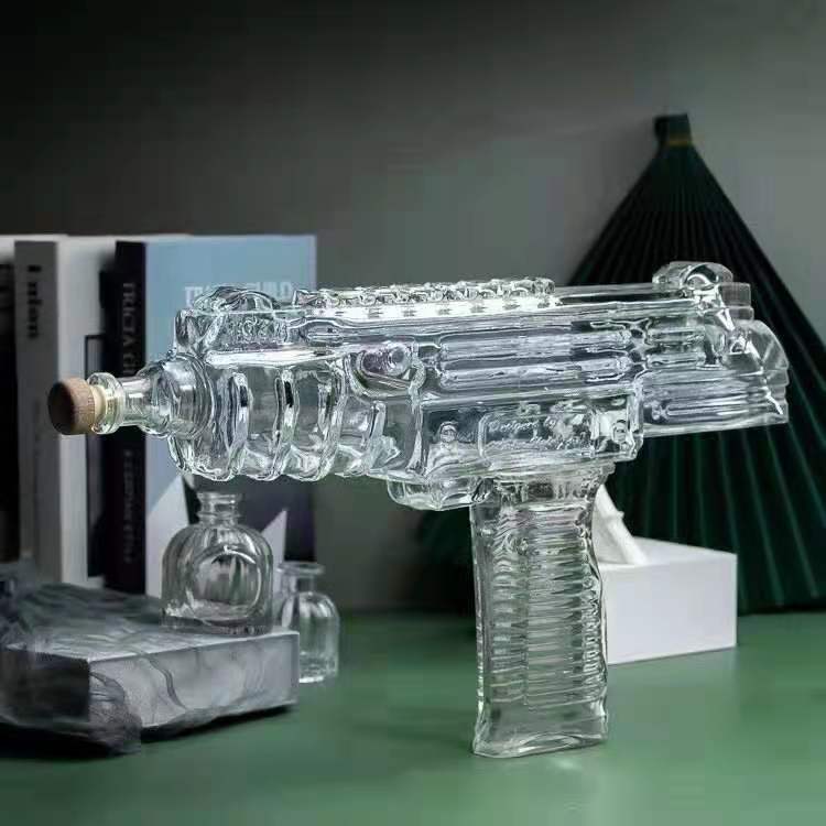 1000ml empty glass wine decanter bottle with stopper for beverage