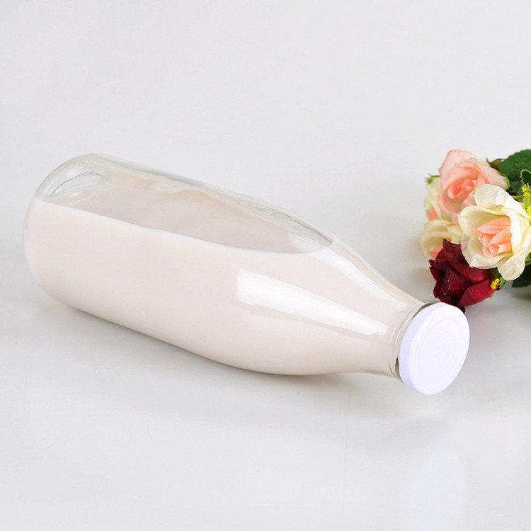 1000ml glass bottle coconut milk, 1 liter glass milk bottle with lid