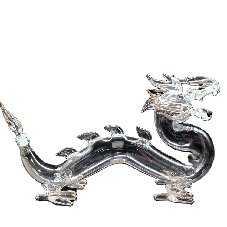 1000ml glass dragon shape wine decanter for whiskey and vodka