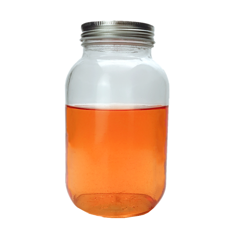 1000ml high quality large square glass jar glass container with twist off cap
