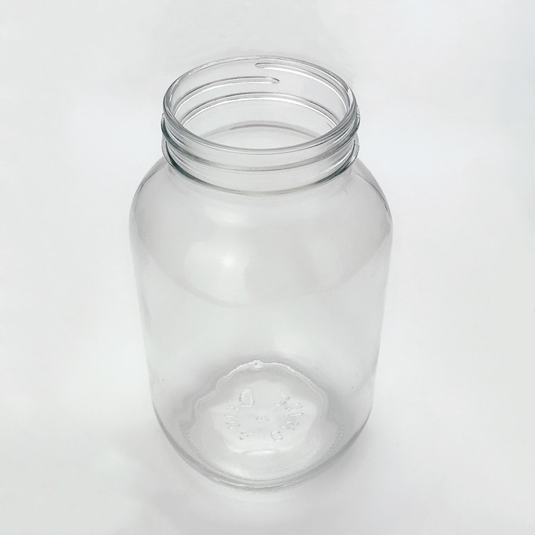 1000ml high quality large square glass jar glass container with twist off cap