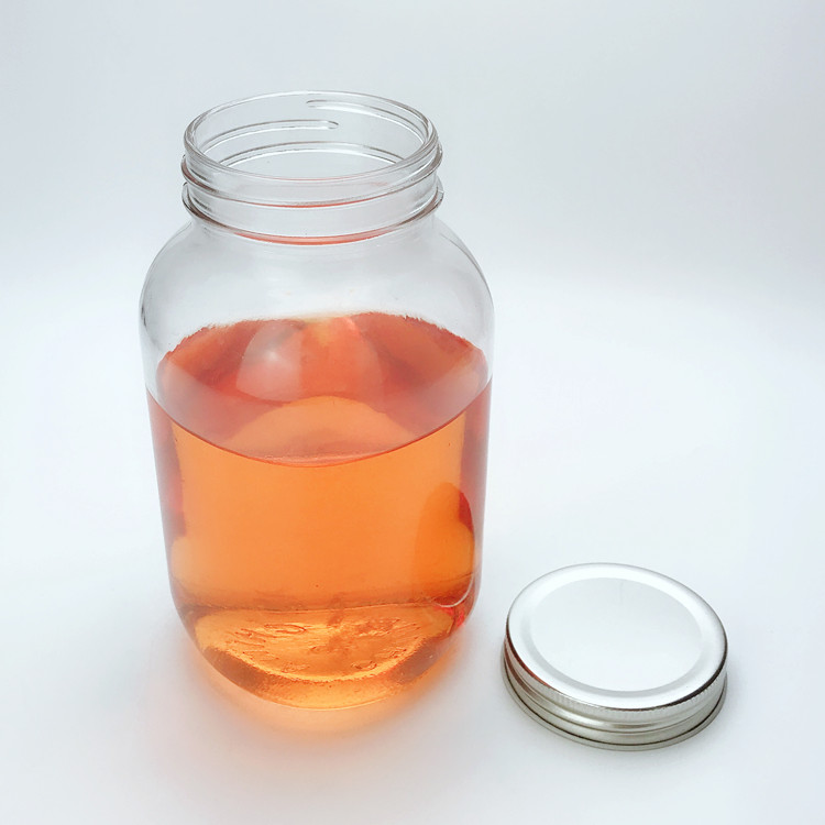 1000ml high quality large square glass jar glass container with twist off cap