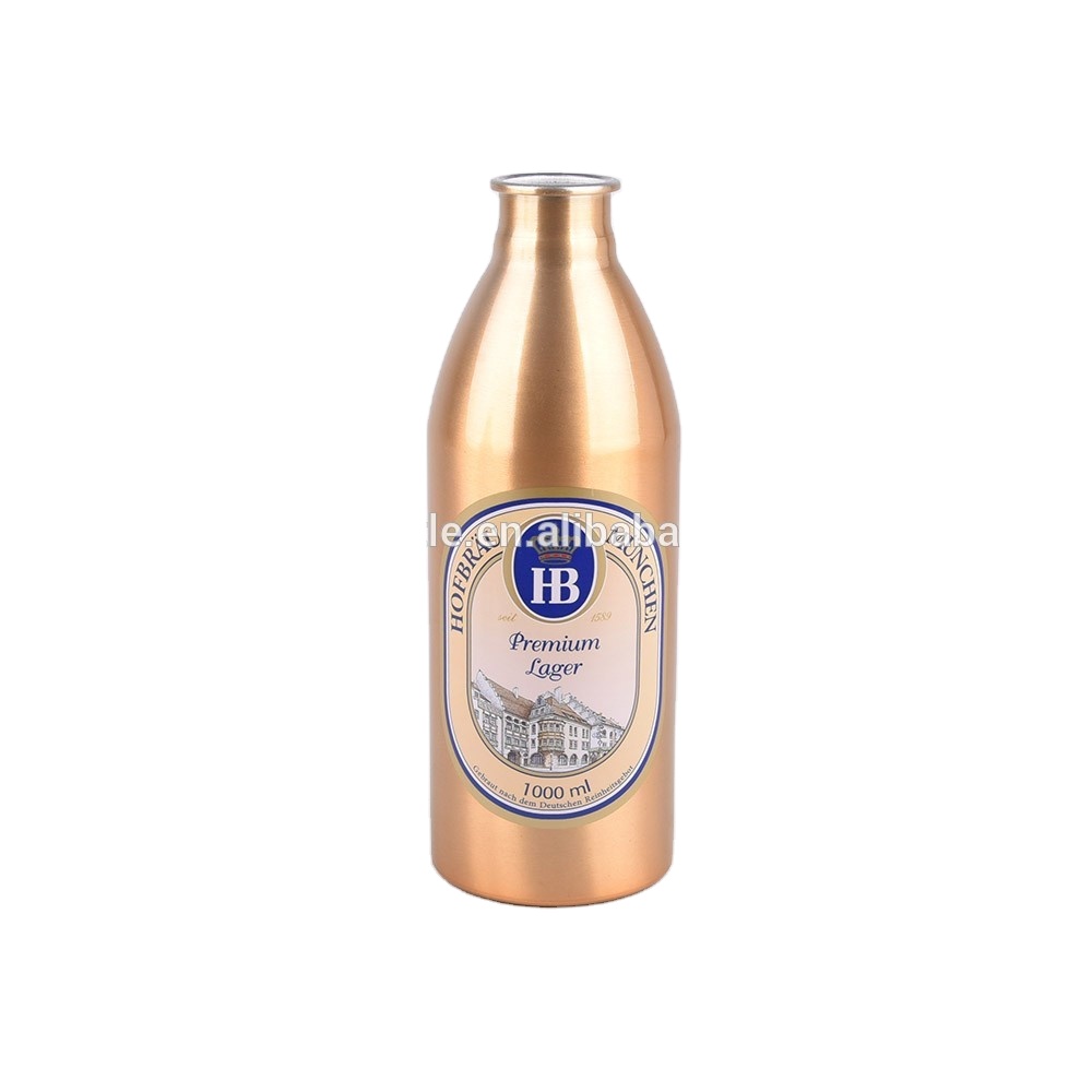 1000ml metal beer bottle Aluminum Beer Bottle