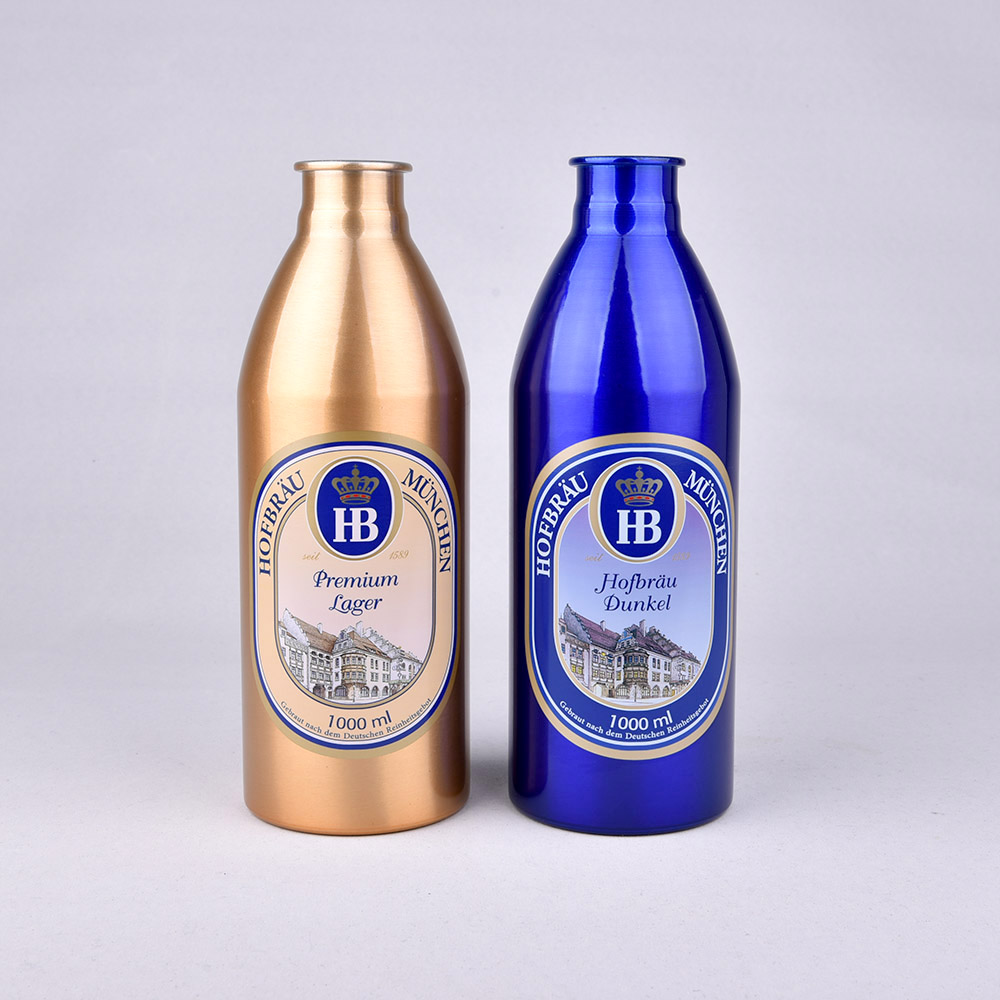 1000ml metal beer bottle Aluminum Beer Bottle