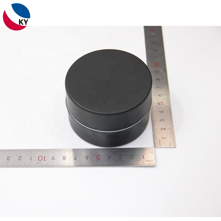 100G 100ml Cosmetic Jar Double Wall Plastic Plastic Body Butter Black Skin Care Cream Pet